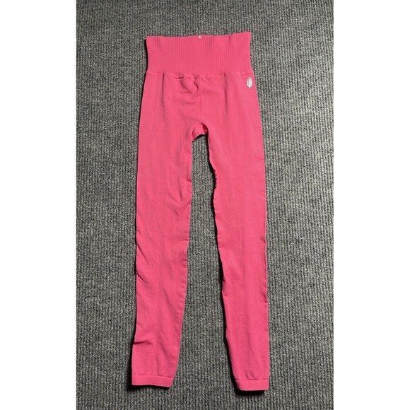 Free People Movement Leggings Womens Size XS Hot Pink Good Karma Leggings FP NEW - Picture 2 of 14
